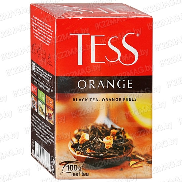 Чай ТЕСС Оранж черный с аромат. апельсина 37,5 25 пак.