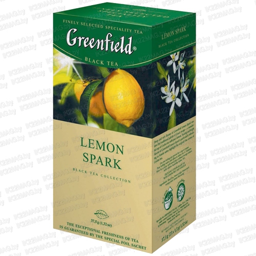 Чай "Greenfield" lemon spark чёрный байховый 25 пак.
