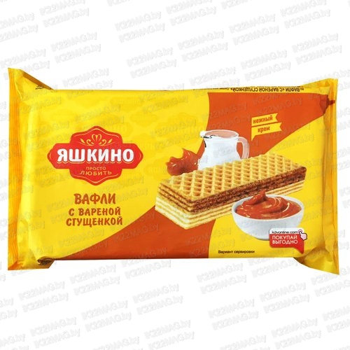 Вафли с вареной сгущенкой 200г