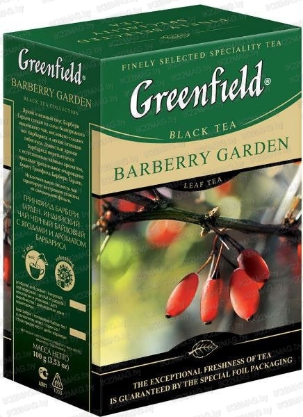 Чай "Greenfield" Барбери Гарден чёрный байховый 100 г