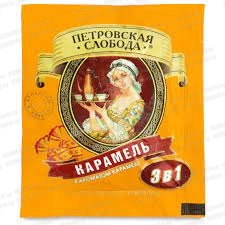 Кофейный напиток ПЕТРОВСКАЯ СЛОБОДА раств. с аром. карамели (3в1) 18 г