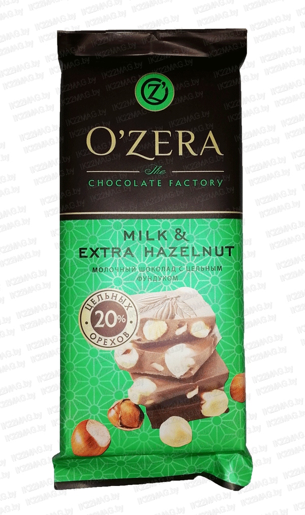 Молочный шоколад Milk & Extra hazeinut 90 г