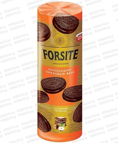 Печенье FORSITE сахарное сэндвич с шоколадно-ореховым вкусом 220 г