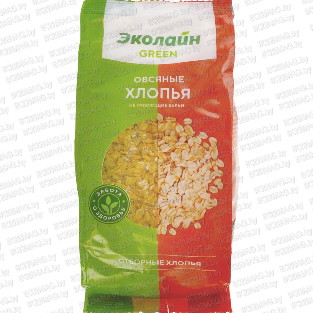 Хлопья овсяные Эколайн 380 г