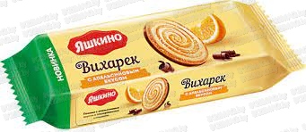 Печенье "Вихарек" с апельсиновым вкусом с глазурью 155 г
