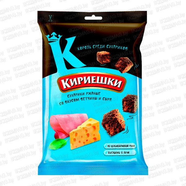 Сухарики "Кириешки" со вкус.ветчины и сыра 100 г