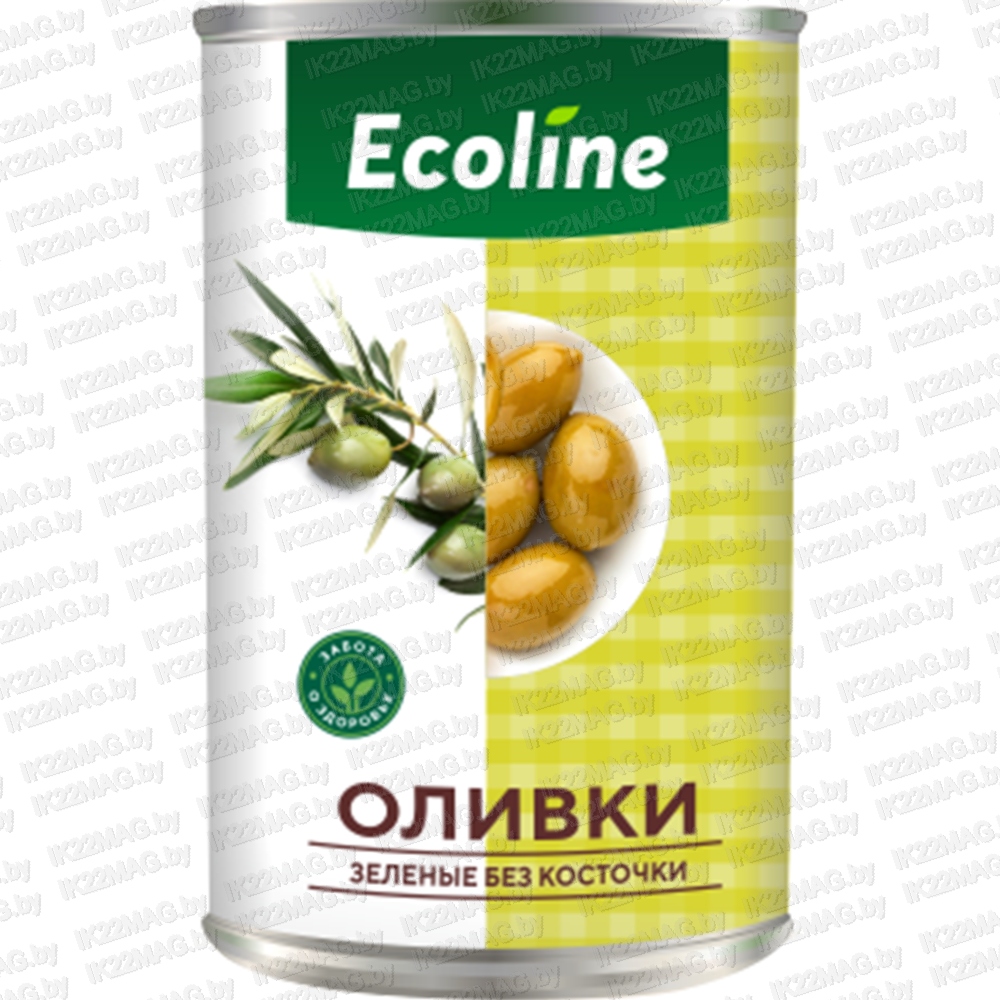 Оливки зеленые "Ecolane" без косточ. 280 г.