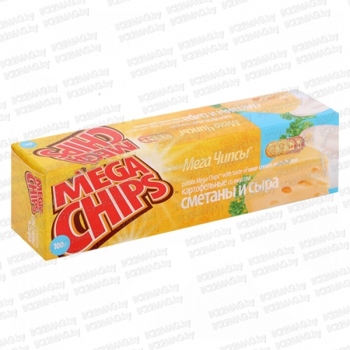 Чипсы карт. МЕГА в ассортим. 100 г