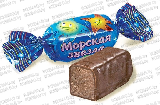 Конфеты "Морская звезда" глаз. с помад. корпус 1 кг