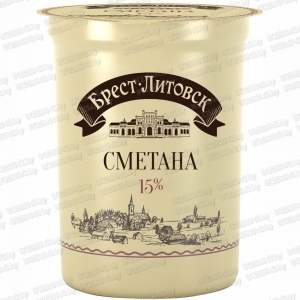 Сметана "Бр-Лит" 15% 380 г